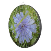 Chicory Blue Lila Blume Floral Dartscheibe (Vorderseite rechts)