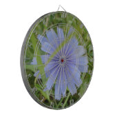 Chicory Blue Lila Blume Floral Dartscheibe (Vorderseite Links)