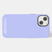 Chicory-Blumen-Blau-Farbname Case-Mate iPhone ca Hülle (Rückseite (Horizontal))