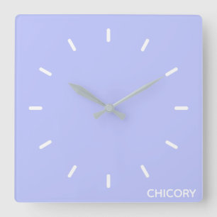 Chicory flower blue color name quadratische wanduhr