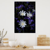 Chicory- und Phacelia-Wildblumen Poster (Küche)