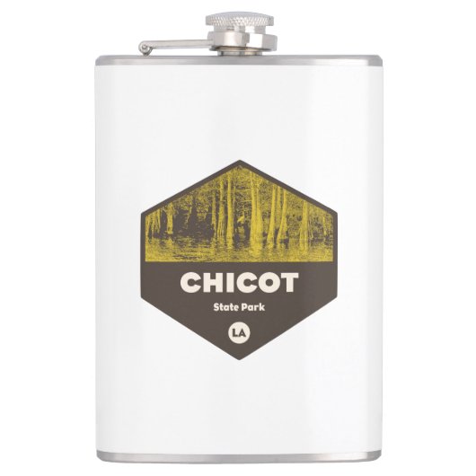 Chicot Staat Park Louisiana Flachmann (Vorderseite)