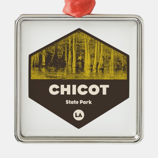 Chicot Staat Park Louisiana Ornament Aus Metall (Vorne)