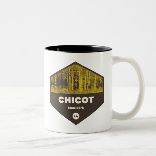Chicot Staat Park Louisiana Zweifarbige Tasse (Rechts)