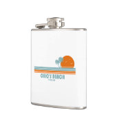 Chic's Beach Virginia Sun Palm Trees Flachmann (Links)