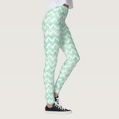 Chictadelloser Watercolor-Zickzack Streifen Leggings (Rechts)