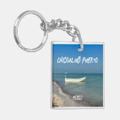 Chicxulub Puerto, Mexiko - Akryllischer Schlüssela Schlüsselanhänger (Vorderseite links)