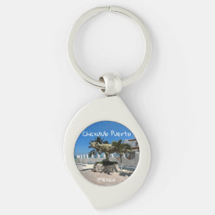 Chicxulub Puerto, Mexiko - Metal-Schlüsselanhänger Schlüsselanhänger