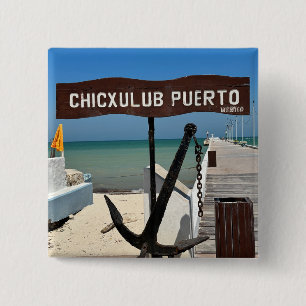 Chicxulub Puerto, Mexiko - Square Button