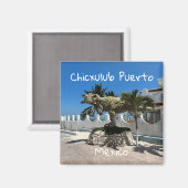 Chicxulub Puerto, Mexiko - Square Magnet (Vorderseite/Rückseite)