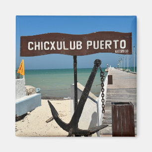 Chicxulub Puerto, Mexiko - Square Magnet
