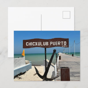 Chicxulub Puerto, Mexiko - Standard Postcard Postkarte