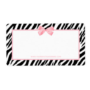 Chiczebra-Druck-Butike-Licht-wahres rosa Band