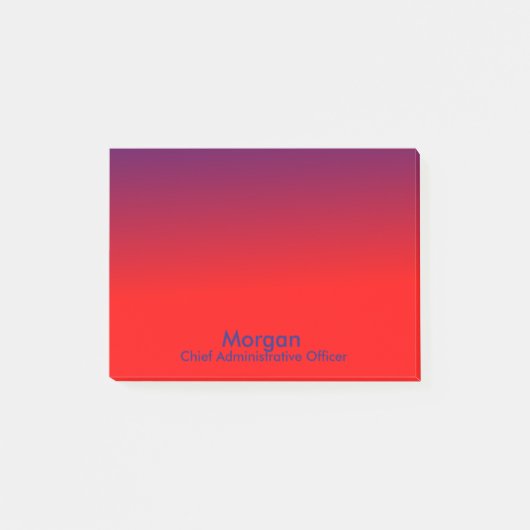 Chief Administrative Officer von Homeschool Red Bl Post-it Klebezettel (Vorderseite)