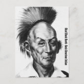 Chief Black Hawk Postkarte (Vorderseite)