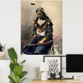 Chief Bone Necklace-Ogala Lakota Print Poster (Heimbüro)