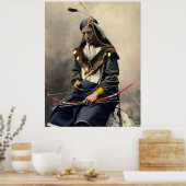 Chief Bone Necklace-Ogala Lakota Print Poster (Küche)
