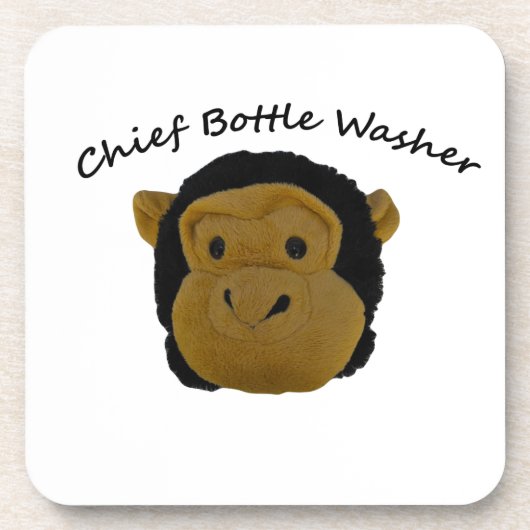 Chief Bottle Washer Getränkeuntersetzer (Vorderseite)