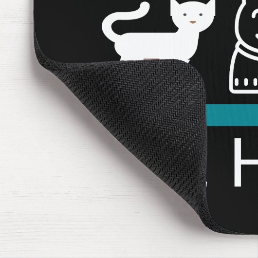 Chief Cat Herder Funny Mousepad (Ecke)