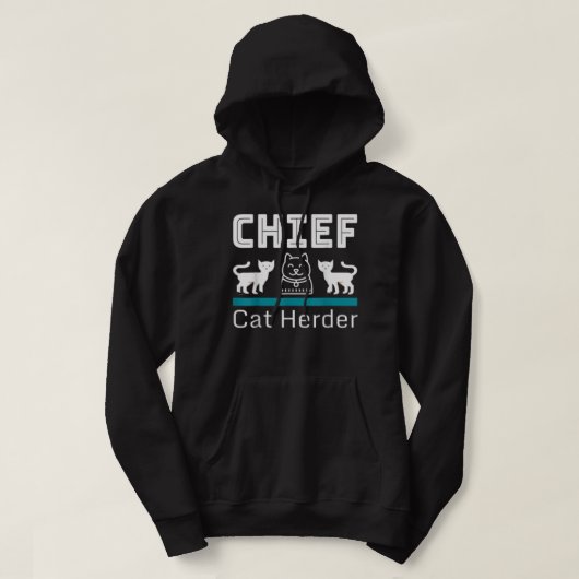 Chief Cat Herder  Hoodie (Design vorne)
