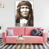 Chief Cochise Wrapped Canvas Leinwanddruck (Insitu (Wohnzimmer))