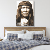 Chief Cochise Wrapped Canvas Leinwanddruck (Insitu (Schlafzimmer))