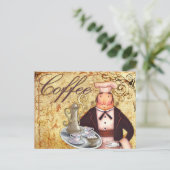 Chief Coffee Postkarte (Stehend Vorderseite)