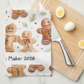 Chief Cookie Maker Gingerbread Geschirrtuch (Viertel Falte)