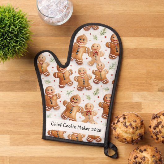 Chief Cookie Maker Gingerbread Ofenhandschuh (Oben unten)