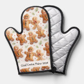 Chief Cookie Maker Gingerbread Ofenhandschuh (Vorderseite/Rückseite)