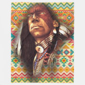 Chief Eagle Eyes Fleecedecke (Vorderseite)
