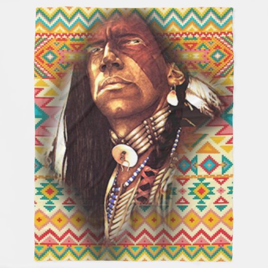 Chief Eagle Eyes Fleecedecke (Vorderseite)