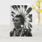 Chief Eagle, Salish Indian Karte (Gelbe Blume)