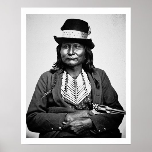 Chief Esatonyett, 1869 (b/w Foto) Poster (Vorne)