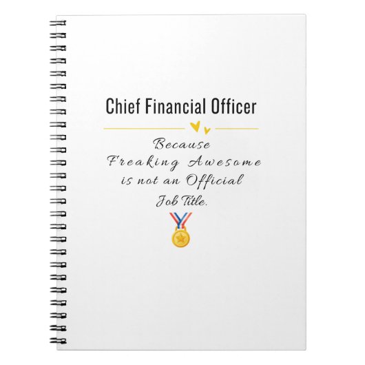 Chief Financial Officer Notizblock (Vorderseite)