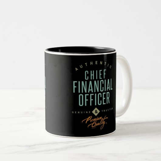 Chief Financial Officer Zweifarbige Tasse (VorderseiteRechts)