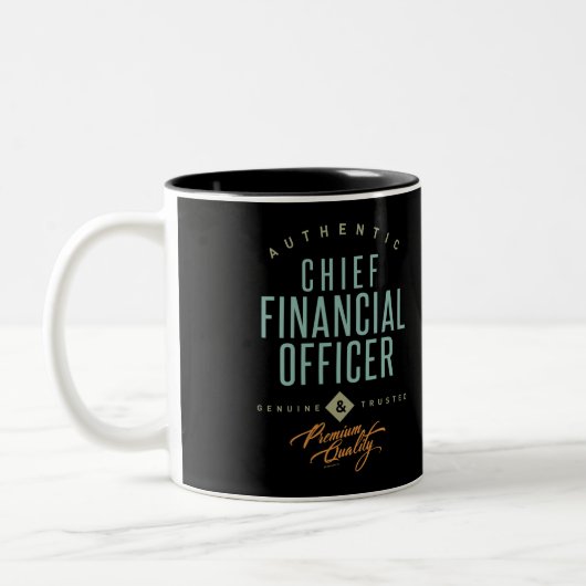 Chief Financial Officer Zweifarbige Tasse (Links)