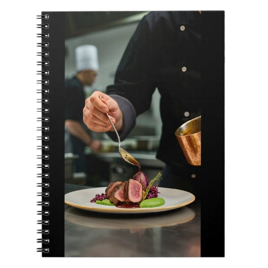 Chief Finishing Steak Dish Notizblock (Vorderseite)