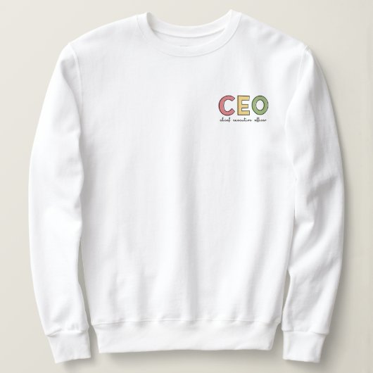 Chief Führungskraft Officer Boss Gift Sweatshirt (Design vorne)
