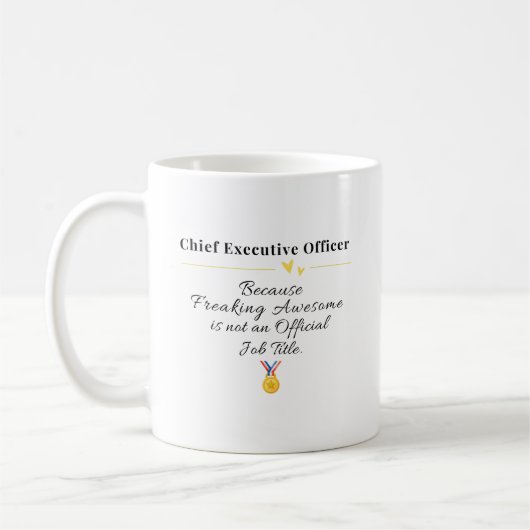 Chief Führungskraft Officer Kaffeetasse (Links)
