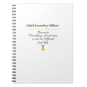 Chief Führungskraft Officer Notizblock