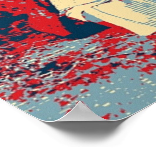 Chief Geronimo Pop Art Poster (Ecke)