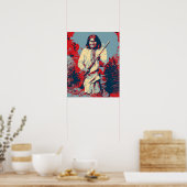 Chief Geronimo Pop Art Poster (Küche)