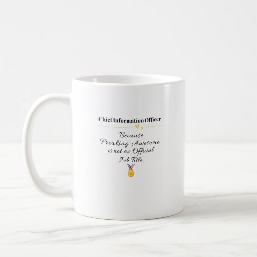 Chief Information Officer Kaffeetasse (Links)