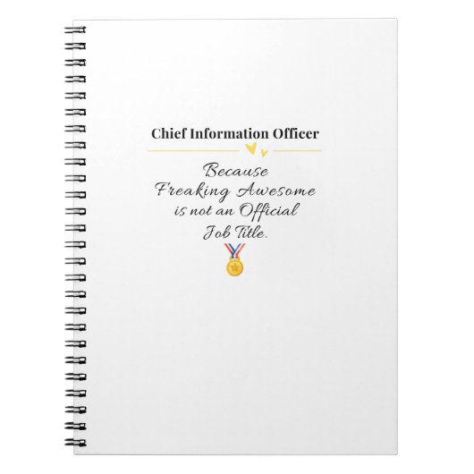 Chief Information Officer Notizblock (Vorderseite)