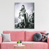 Chief Joseph (1840-1904) c.1880 (b/w Foto) Leinwanddruck (Insitu (Wohnzimmer))