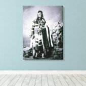 Chief Joseph (1840-1904) c.1880 (b/w Foto) Leinwanddruck (Insitu (Holzboden))