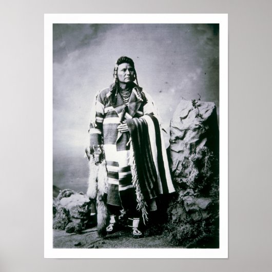 Chief Joseph (1840-1904) c.1880 (b/w Foto) Poster (Vorne)