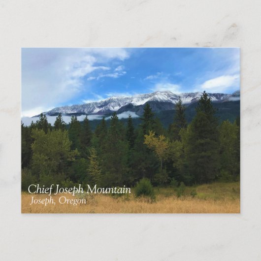 Chief Joseph Mountain, Oregon Postkarte (Vorderseite)
