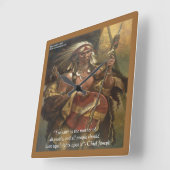 Chief Joseph Mutter Erde Zitat Wall Clock Quadratische Wanduhr (Winkel)
